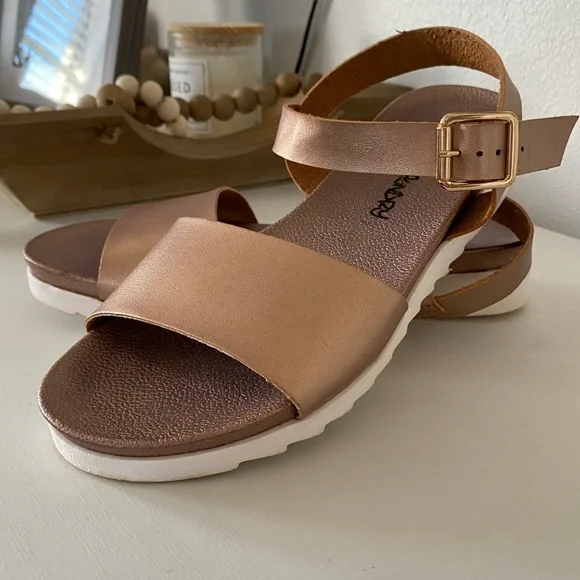 Rose Gold Sandals - Picture 2 of 3